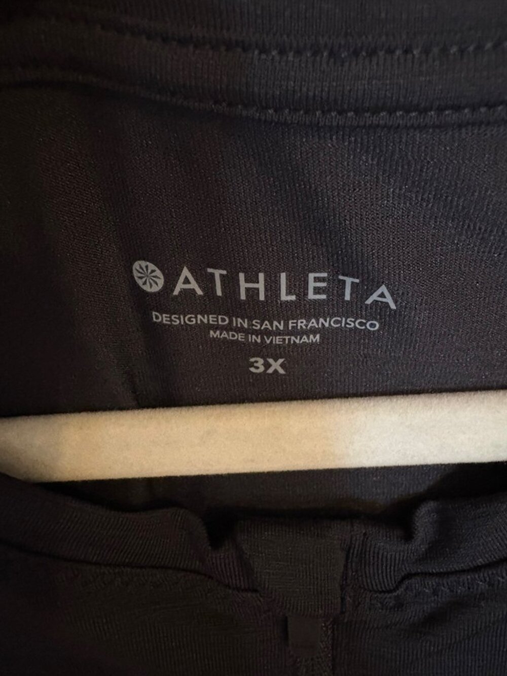 Athleta 3X Black Performance Top Quarter Zip Athletic Workout Plus Size - Picture 4 of 6